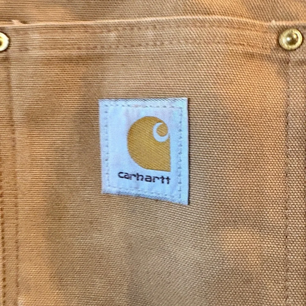 Carhartt Sandstone Canvas Workwear  Lined Chore Jacket Size 44 T